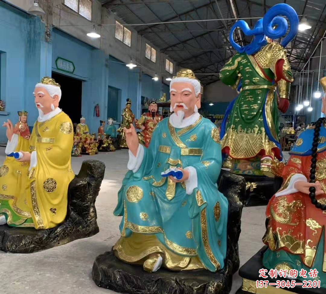 湖南南斗北斗玻璃钢彩绘佛像雕塑