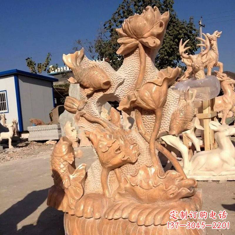 湖南精美而独特的莲花石雕展现家居美学