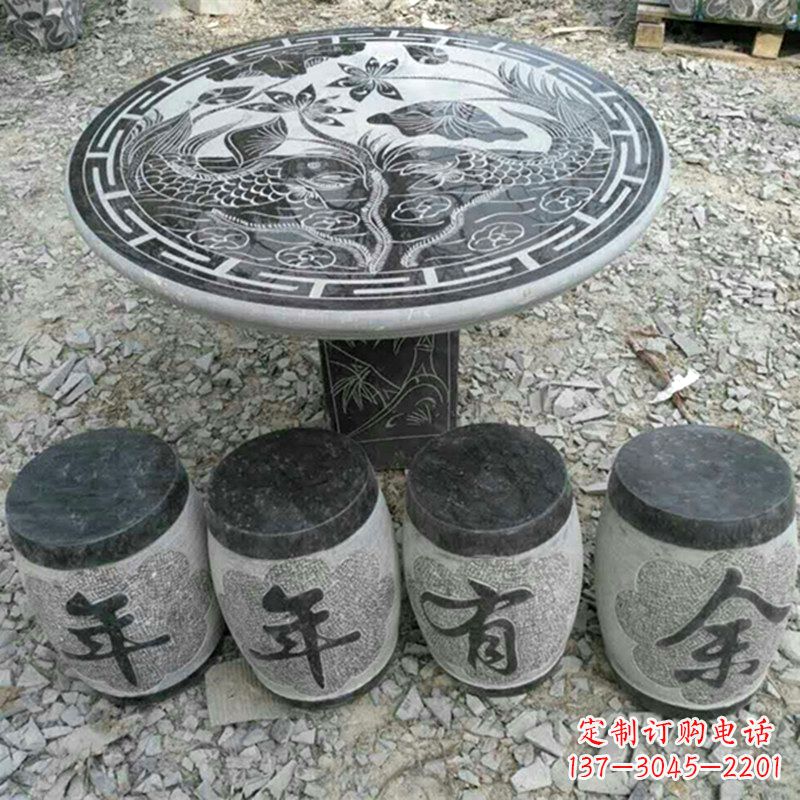 湖南仿古石桌凳,雕刻雅致的完美