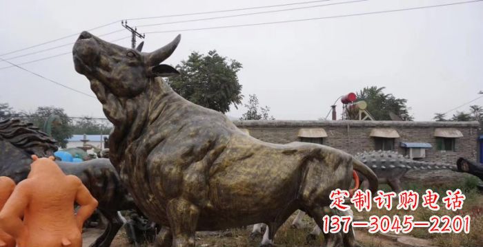 湖南令人惊叹的牛铜雕塑