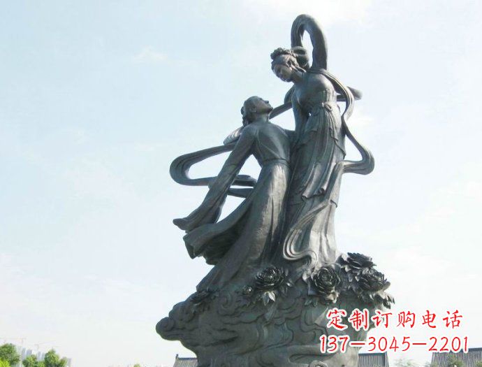湖南牛郎织女广场景观铜雕