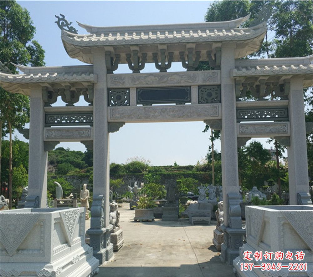 湖南农村石牌坊雕刻