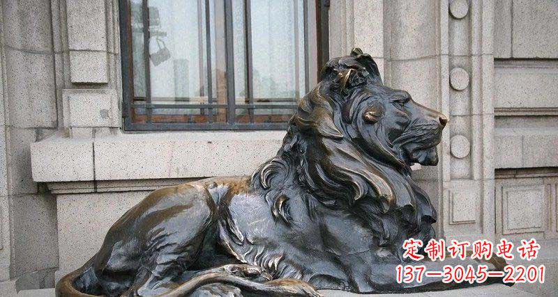 湖南心动不如行动,西洋狮子铜雕真实还原精美