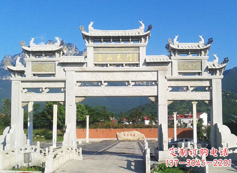 湖南牌坊石雕大象