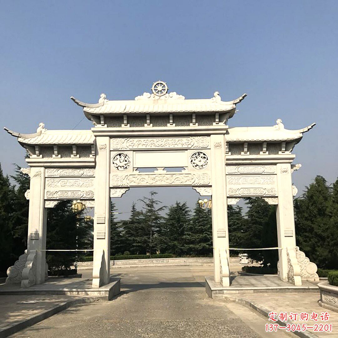 湖南牌坊柱座石雕