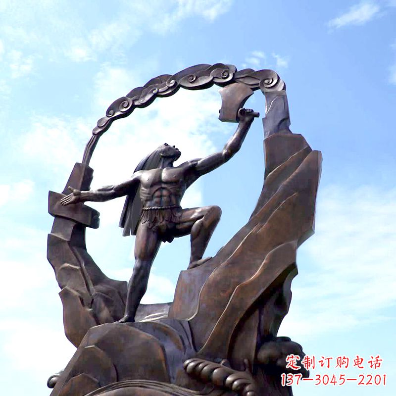湖南盘古开天大型景观雕塑
