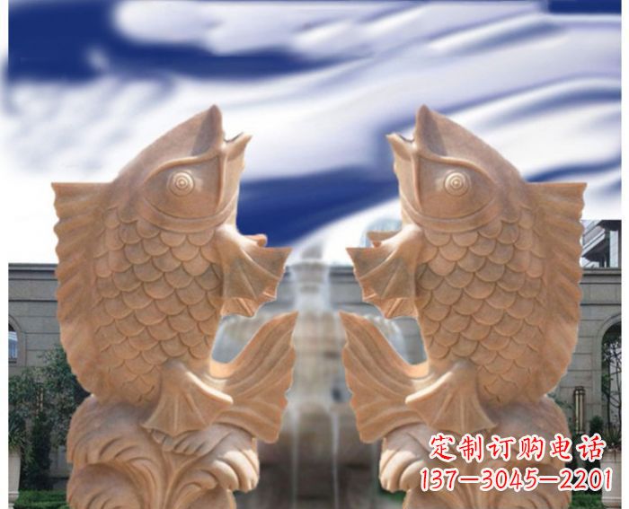 湖南中领雕塑设计定制精美鲤鱼雕塑