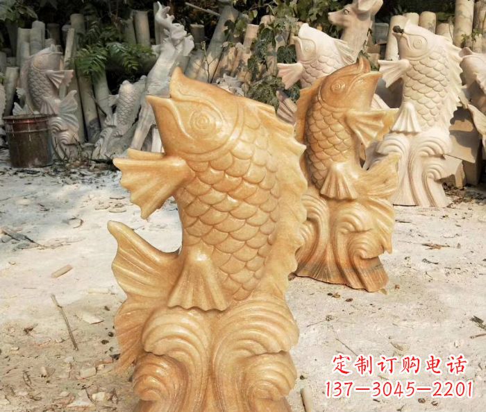 湖南中领雕塑精美鲤鱼雕塑