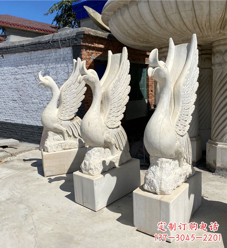 湖南金羽天鹅雕塑，给您的公园带来浪漫景致
