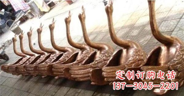 湖南优雅迷人的天鹅铜雕塑