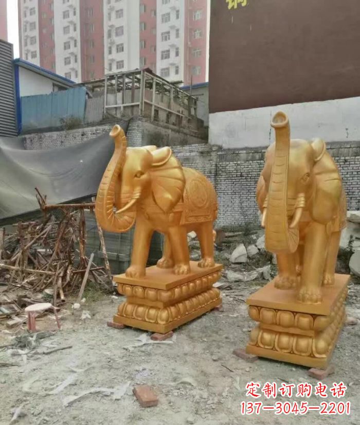 湖南大象雕塑,传递招财福利