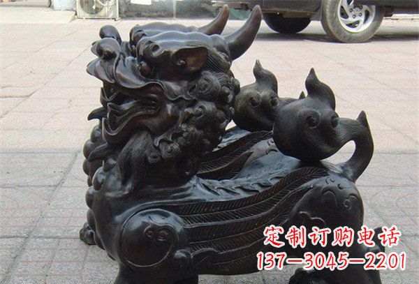 湖南貔貅辟邪神兽铜雕