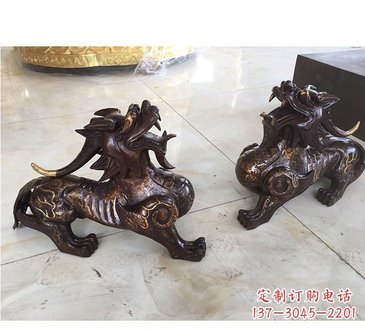 湖南浙江中领雕塑:高质量貔貅铜雕像