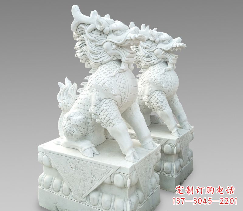 湖南释迦牟尼麒麟石雕,吸煞驱邪