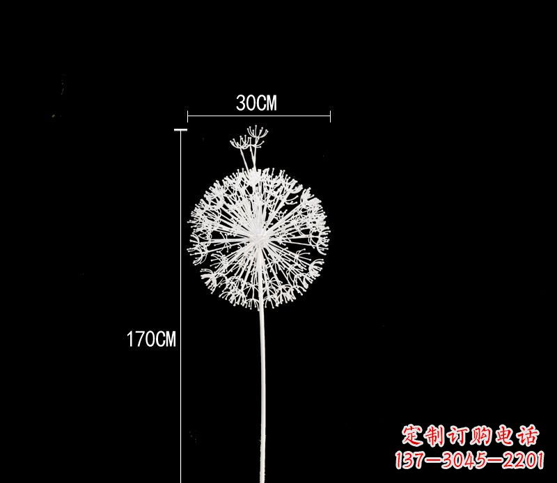 湖南蒲公英组合不锈钢雕塑