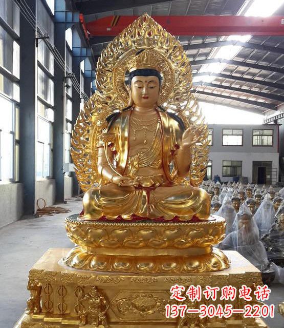 湖南手工精雕如来佛塑像