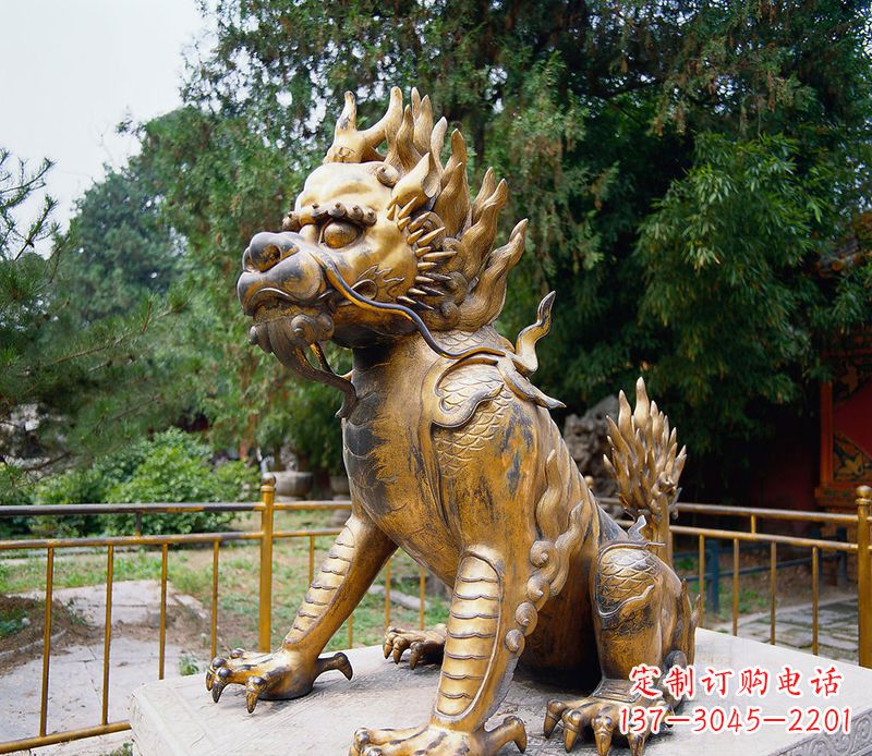 湖南精美雕刻,令人叹为观止的麒麟铸铜雕塑
