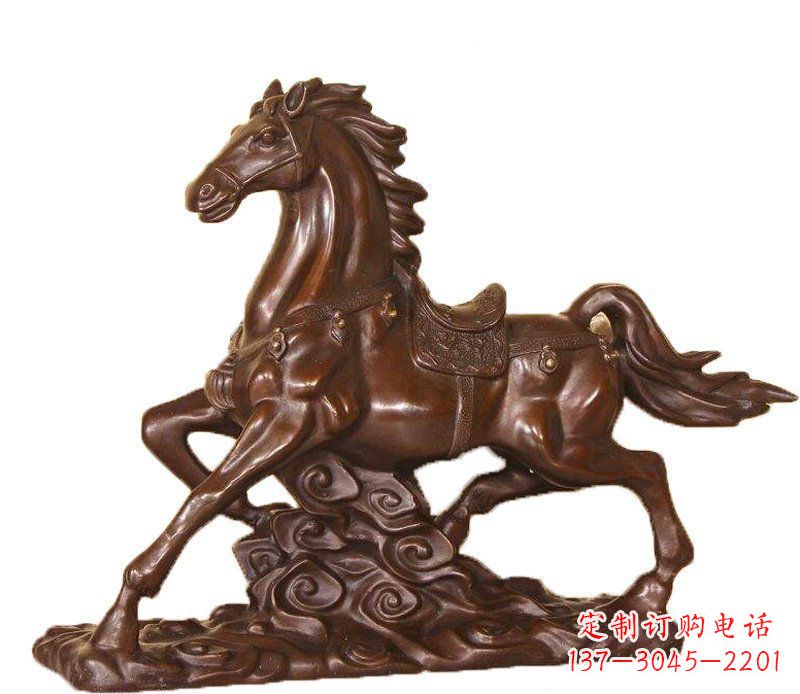 湖南答案中领雕塑:精致马玻璃钢仿铜动物雕塑中…