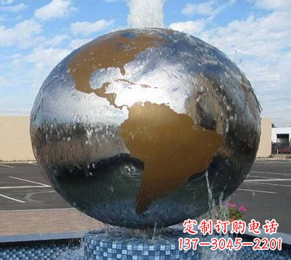 湖南国际化地球喷泉雕塑