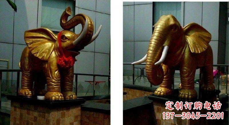 湖南专业定制:大象铜雕
