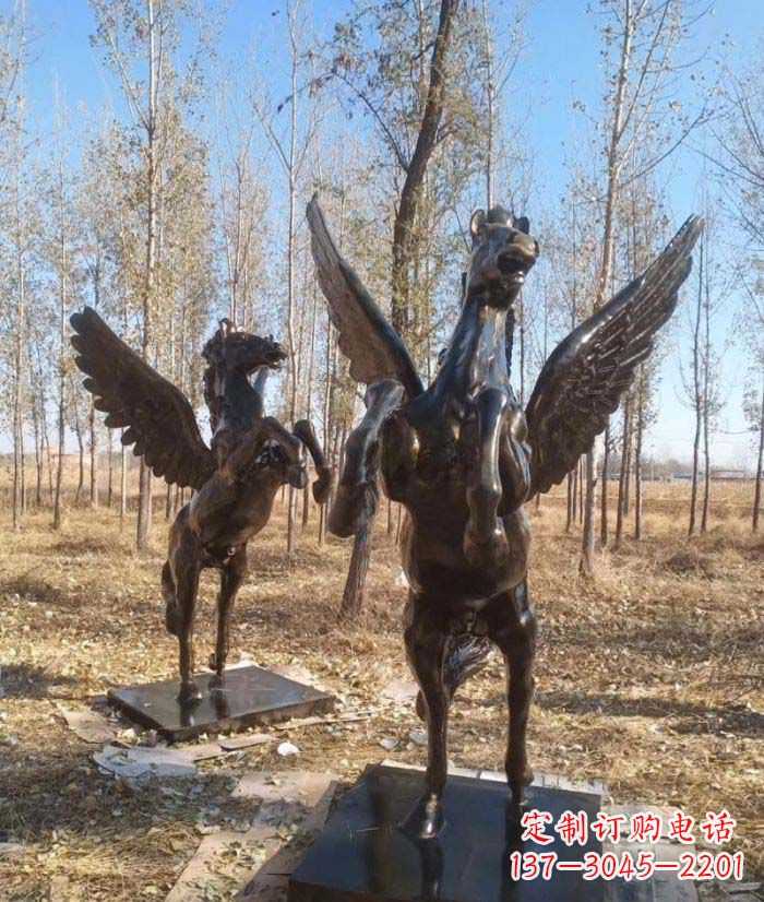 湖南优雅传神的飞马铜雕