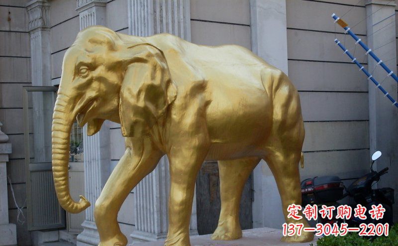 湖南中领雕塑:精美的大象铜雕