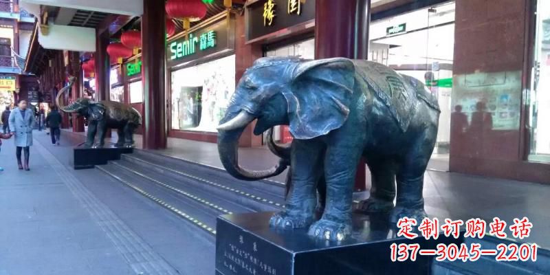 湖南精美大象铜雕，传承古代工艺