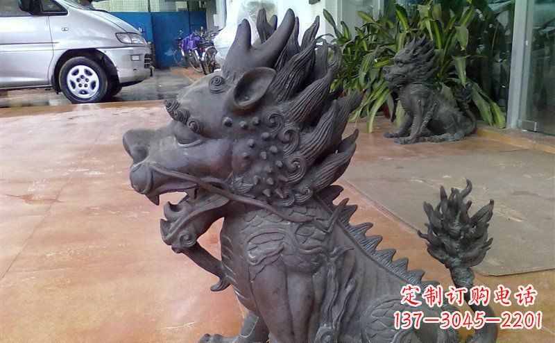 湖南中领雕塑:舍利子之源,麒麟铸铜神兽铜雕