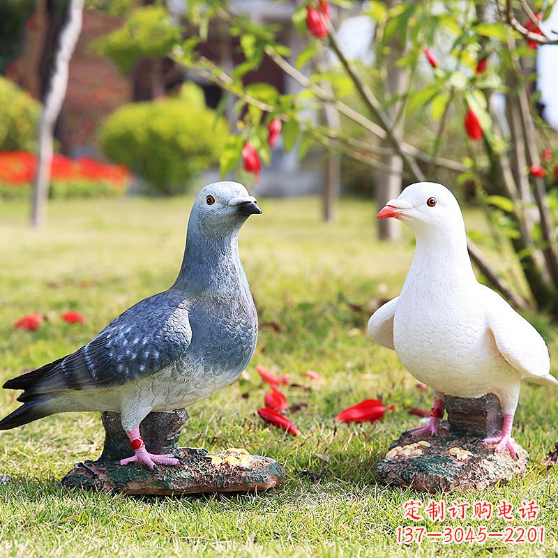 湖南秦皇岛和平鸽雕塑:表达和平与友谊的象征