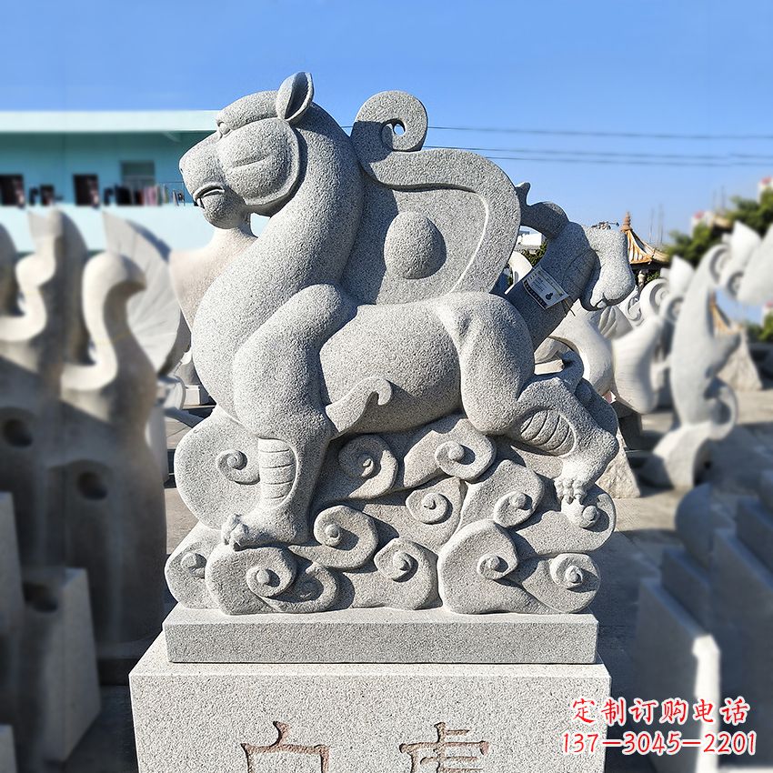 湖南精美动物雕塑——上古四神兽石雕之白虎