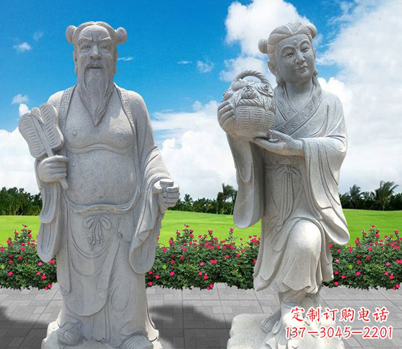 湖南青石八仙过海石雕永久保存您心中的传统宗族魅力