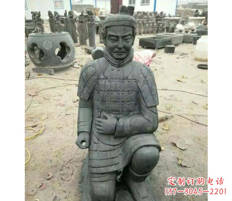 湖南青石仿古兵马俑雕塑