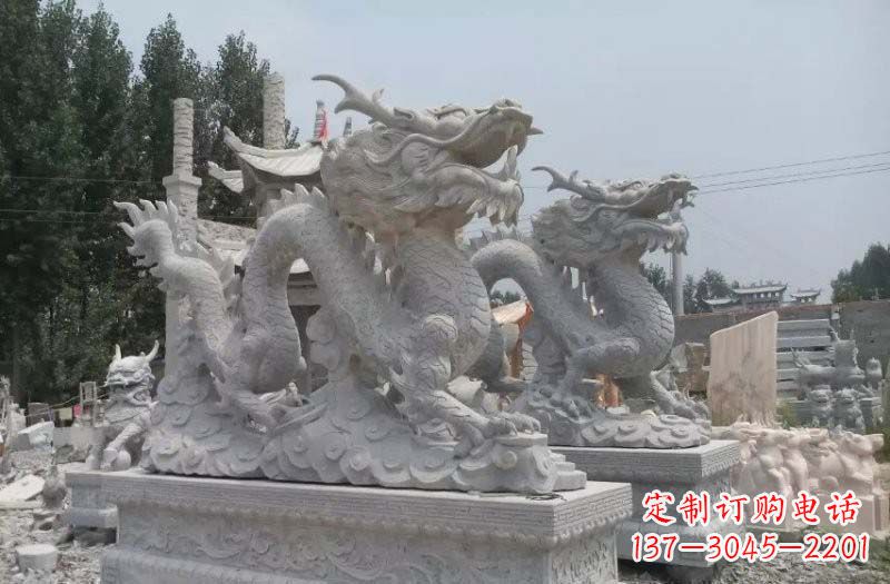 湖南青石仿古龙石雕:传统工艺精美雕塑