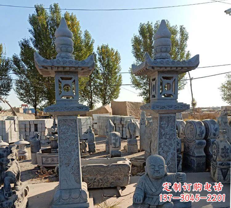 湖南青石仿古石灯