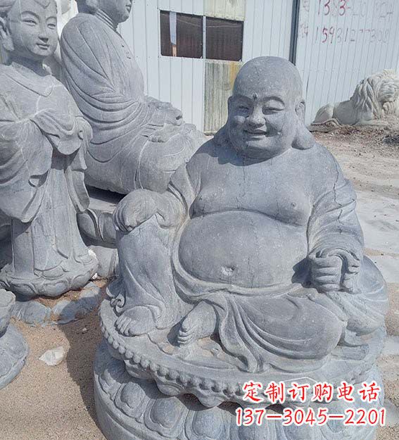 湖南青石仿古弥勒佛雕塑
