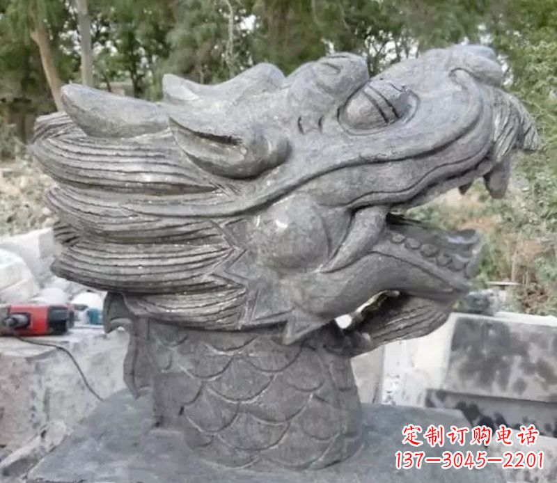 湖南青石龙头雕塑