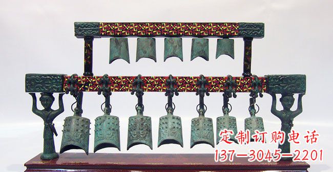 湖南青铜编钟古代乐器雕塑