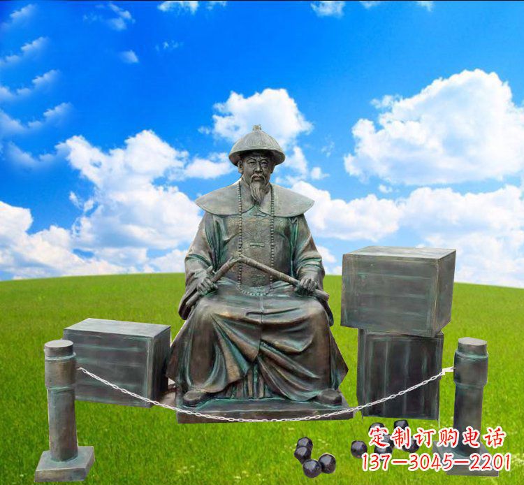 湖南青铜雕刻的传奇——林则徐铜雕