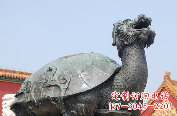 湖南青铜龙雕塑,象征传统文化之美