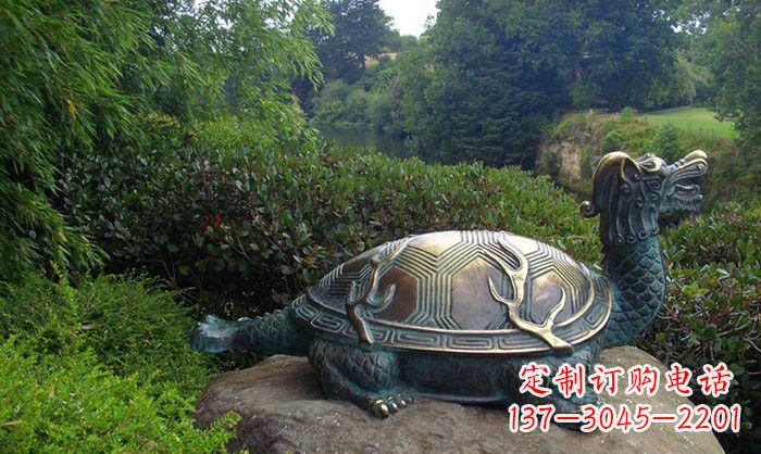 湖南融合经典的青铜龙雕塑