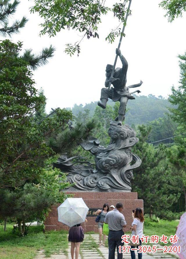 湖南佛教中的传奇:青铜孙悟空雕塑