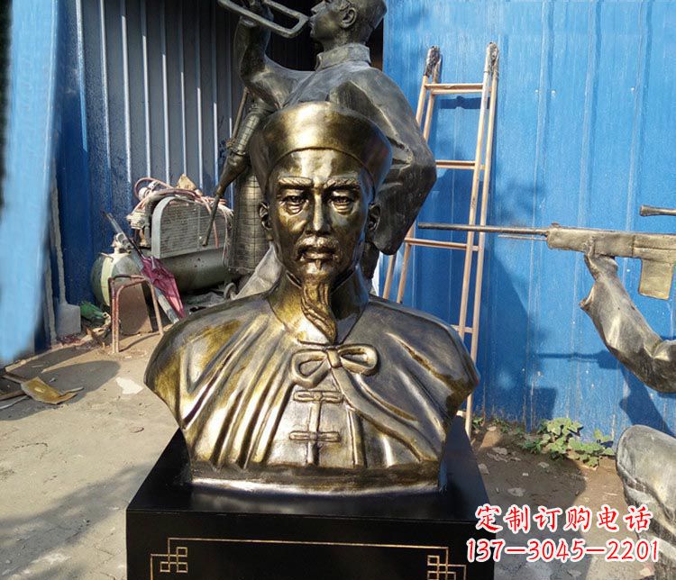 湖南经典英雄,林则徐铜雕