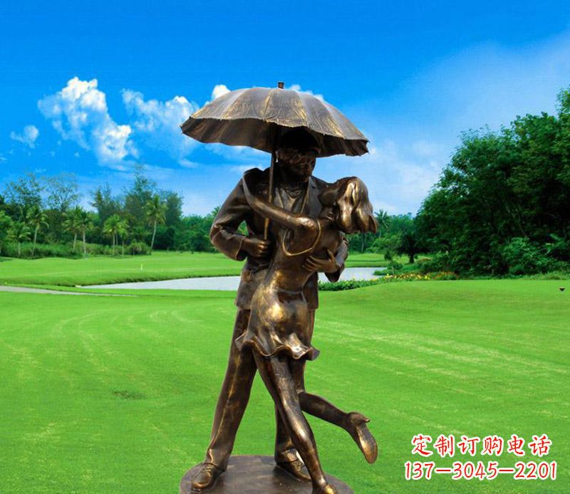 湖南中领雕塑-专业制作情侣公园景观雕塑