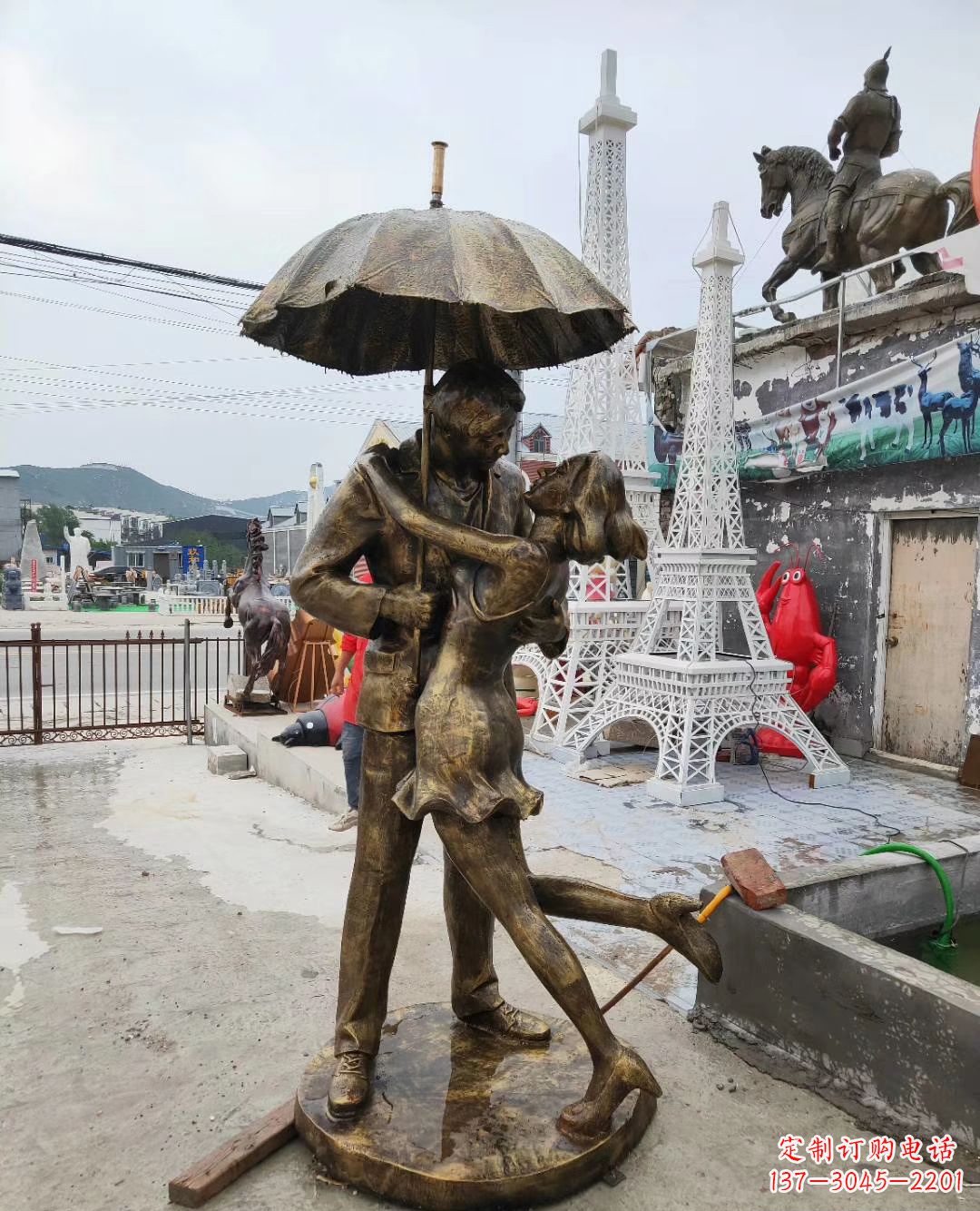 湖南真爱永恒,浪漫情侣铜雕塑