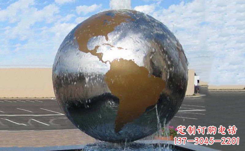 湖南精细不锈钢地球雕塑,让您的家居更有文艺范