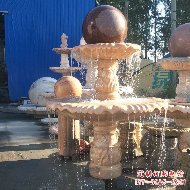 湖南曲阳风水球雕塑,营造财运亨通的好运符