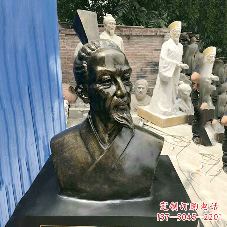 湖南屈原雕塑仿铜头像,让您享受美好的艺术之美