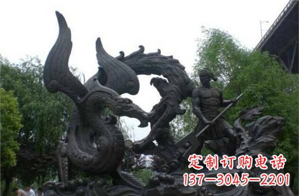 湖南赛龙舟铜雕