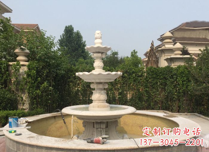 湖南三层喷泉公园石雕 (2)