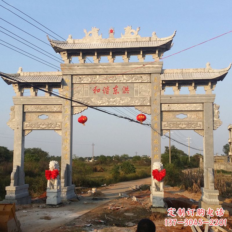 湖南让你爱上石牌坊雕塑